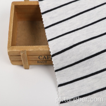 Tecido de lã escovado com listras tingidas de um lado